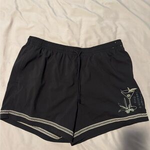 Abercrombie & Fitch Black Elastic Waist Swim Shorts